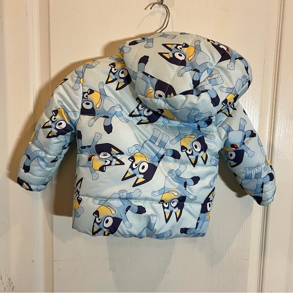 Bluey Cartoon Character Puffer Jacket size 2T - Picture 2 of 7